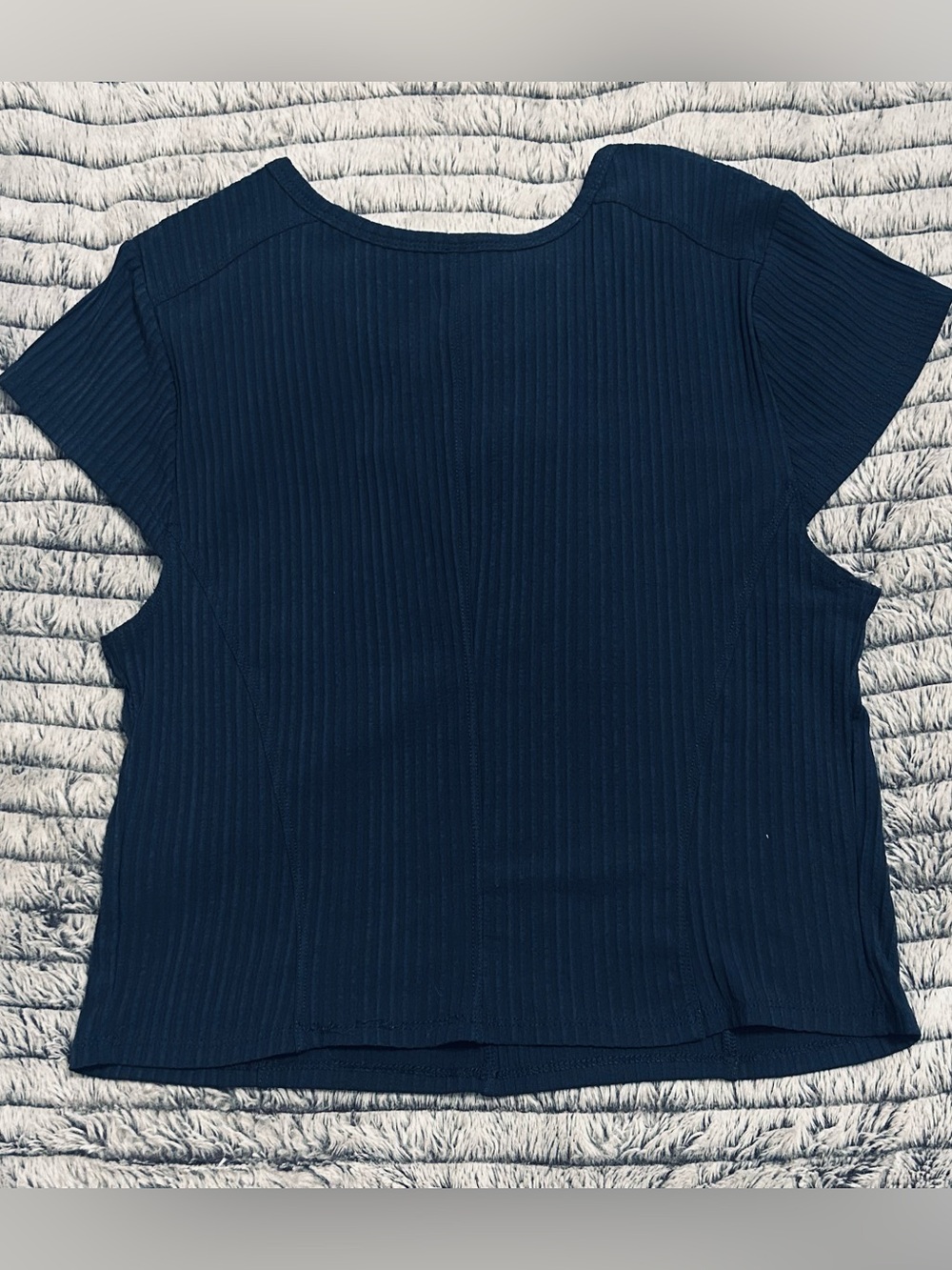 FP Movement Tempo Ribbed Baby Tee Black Women’s Size Medium Free people - Picture 3 of 4